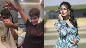 Hina Khan shocking haircut! The battle with cancer broke him, see emotional video